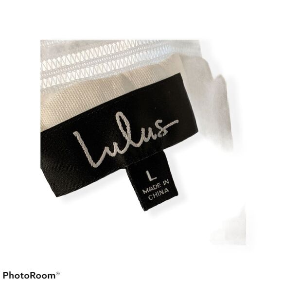 Lulus For Always White Ruffled Long Sleeve Dress! Cool, ruffled, ribbed knit is - Picture 8 of 10